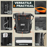 OSAH DRYPAK Waterproof Backpack Dry Bag 35L/55L/85L – Heavy Duty Roll-Top Hiking Backpack for Travel, Kayaking, Boating, Camping, Rafting and Fishing