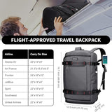 WITZMAN Travel Backpack for Men 35L TSA Friendly Flight Approved