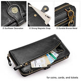 S-ZONE Vegan Leather Crossbody Bags for Women Small Cell Phone Purse RFID Blocking Clutch Purses with 2 Straps