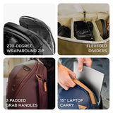 Peak Design Everyday Backpack Zip 20L, Eclipse, 270-Degree Zip, Dual Side Pockets, FlexFold Dividers, Fits 15" Laptop, For Camera Carry, Daily Commutes or Travel, Versatile Backpack for Men and Women