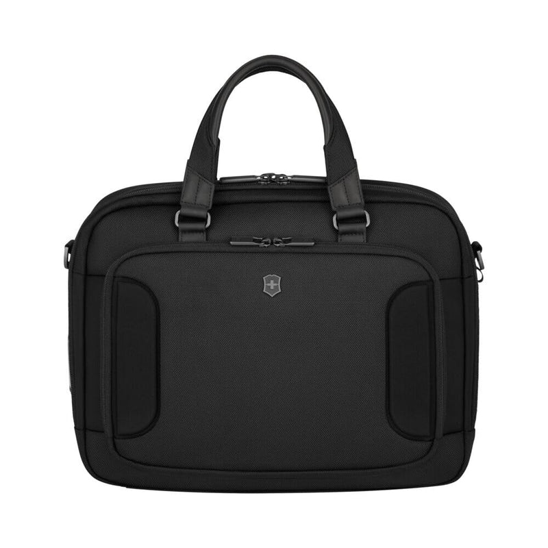 Victorinox Werks Traveler 7.0, Compact Briefcase, Briefcase with 14" Laptop and 11’’ Tablet Compartment, Black
