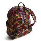 Vera Bradley Women's Premium Cotton Small Banbury Backpack, Midnight Garden Paisley, One Size