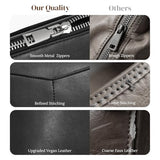 S-ZONE Crossbody Bags for Women Trendy Small Cross Body Purse for Woman Vegan Leather Designer Shoulder Bag Travel Everyday Black