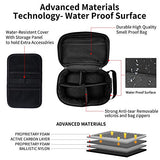 IDEATECH Smell Proof Bag, Stash Box with Lock, Smell Proof Containers, Odorless Travel Storage Bag, Home Organizer Case Lock Box with Accessories, Gift for Women/Men (Black)