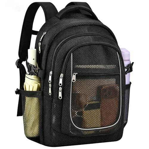 COK Mesh Backpack for School Heavy Duty Mesh Bookbag