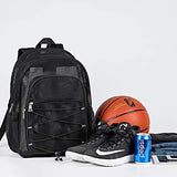 Heavy Duty Mesh Backpack, See Through College Backpack, Reflective Design