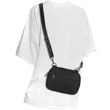 MAXTOP Small Crossbody Bags for Women Men Cellphone Belt Bag Purse Fanny Pack with Adjustable Strap Black Sling Bag for Traveling Casual Festival Gifts