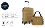 Wrangler Smart Spinner Hardside Luggage, 2 Piece Set, Wood Thrush