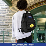 JanSport NCAA Officially Licensed Backpack, Florida State Seminoles, Superbreak Plus with Padded 15'' Laptop Sleeve, Spacious Computer Bag for Men & Women, Durable Daypack with Bottle Pocket, Black