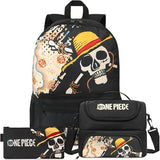 Get Trend One Piece Boys Backpack, Lunch Bag & Pencil Case, 3 Piece Set