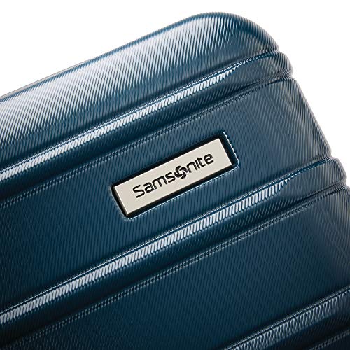 Samsonite Omni 2 Hardside Expandable Spinner Wheel Luggage, Checked Medium 24 in, Nova Teal