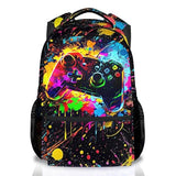 COOPASIA Boys Backpack, 17 Inch Gamer School Bag for Kids Teens; Large Capacity Video Game Bookbag Featuring Multiple Internal Organizer Pockets for Elementary and Middle School