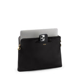 TUMI - Voyageur Dakota Laptop Crossbody - Men's and Women's Work and Commuter Bag - Fits up to 14" Laptop - Black & Gold Hardware