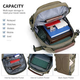 WITZMAN Canvas Sling Bag for Men Vintage Crossbody Bag Fit 9.7 Inch Ipad