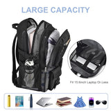 Slumou Mesh Backpack Heavy Duty Large College Bookbag for Adult