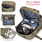 WITZMAN Travel Backpack for Men 40L Large Carry-on Airline Approved