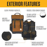 Carhartt Mens Station Tool Bag W/Adjustable Shoulder Straps, Durable, Water-Resistant Tool Organizer, Tool Backpack