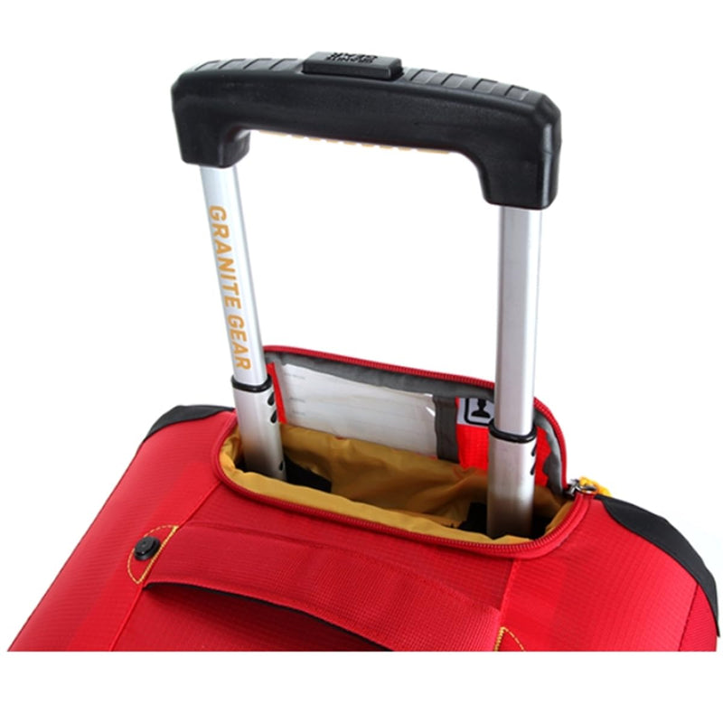 Granite Gear Water-Resistant Wheeled Duffle 2PCS Set with Separable 17″ Laptop Travel Backpack - with Wheels Suitcase Luggage Tote Carry-On Softcase in Red