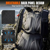 Pankay 25L Hydration Backpack Hiking, Hiking Backpack with Water Bladder, Detachable Phone Pouch & Helmet Holder, Lightweight Water Backpack for Men Women Hiking Biking Running Camping Travel