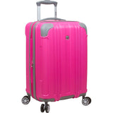 Dejuno Kingsley Abs 3-Piece Hardside Spinner Luggage Set-Blue, One Size