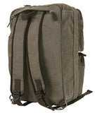 Rothco Canvas Briefcase Backpack, Olive Drab | Convertible Carry Handbag to Backpack