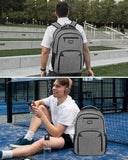 kadilong Business Laptop Backpack for Men, 15.6 Inch Travel Laptop Bag Back Pack with USB Charging Port, Water Resistant Bookbag Computer Backpack for Work College, Dark Grey