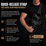 Wotony RFID Blocking Tactical Crossbody Bag for Men - Durable EDC Sling Shoulder Bag with Multi-Pocket Storage