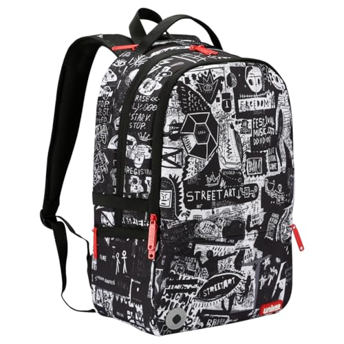 UNIKER Graffiti Backpack, Designer Laptop Backpack for 15.6 Inch Work,Water Resistant Backpack Computer Bag,Urban Graffiti