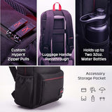 HyperX Delta Gaming Backpack Secure Organization Recycled Materials Travel Ready Black