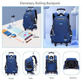 Mfikaryi Solid Color Elemetary Rolling Backpack,Camo Prints Kids Wheeled School BookBag,Backpack with wheels for boys