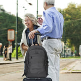 Tzowla Travel Laptop Backpack Water Resistant Anti-Theft Bag with Giant Tumbler Holder Pocket and Lock 15.6 Inch Computer Business Backpacks for Women Men Work College,Casual Daypack(Black)