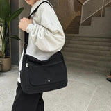 PRAGARI Canvas Messenger Bag for School Women Vintage Satchel Tote Handbag
