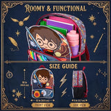 Fast Forward Harry Potter Kids Backpack - 16 Inch 3D Bookbag Preschool Elementary Backpack for School Girls Boys School Bags, Harry Potter Multi