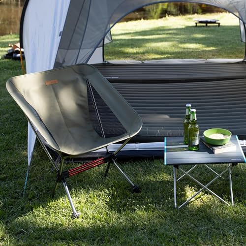 Naturehike YL08 Ultralight Camping Chair, 2.12 LBS Portable Backpacking Chair with Anti-Sinking Feet, Lightweight Compact Folding Hiking Camp Chair