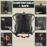 OSAH DRYPAK Waterproof Backpack Dry Bag 35L/55L/85L – Heavy Duty Roll-Top Hiking Backpack for Travel, Kayaking, Boating, Camping, Rafting and Fishing