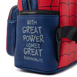 Loungefly Marvel Spider Man Classic Cosplay Womens Double Strap Shoulder Bag Purse