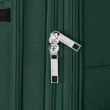 Samsonite Soft-Sided 25-Inch Lightweight Medium Checked Expandable Element Suitcase: Durable, 360° Spinner Wheels, Adjustable Telescopic Handle, 2 Front & 1 Side Pocket- Bistro Green