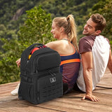 VS VOGSHOW Insulated Double Deck Cooler Backpack for Men Women, 36 Cans Large Leakproof Cooler Bag for Camping, Hiking, Picnic, Fishing, Beach, Travel
