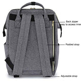 himawari Travel Backpack with USB Charging Port 15.6 Inch Doctor Work Bag for Women&Men College (USB Gray)