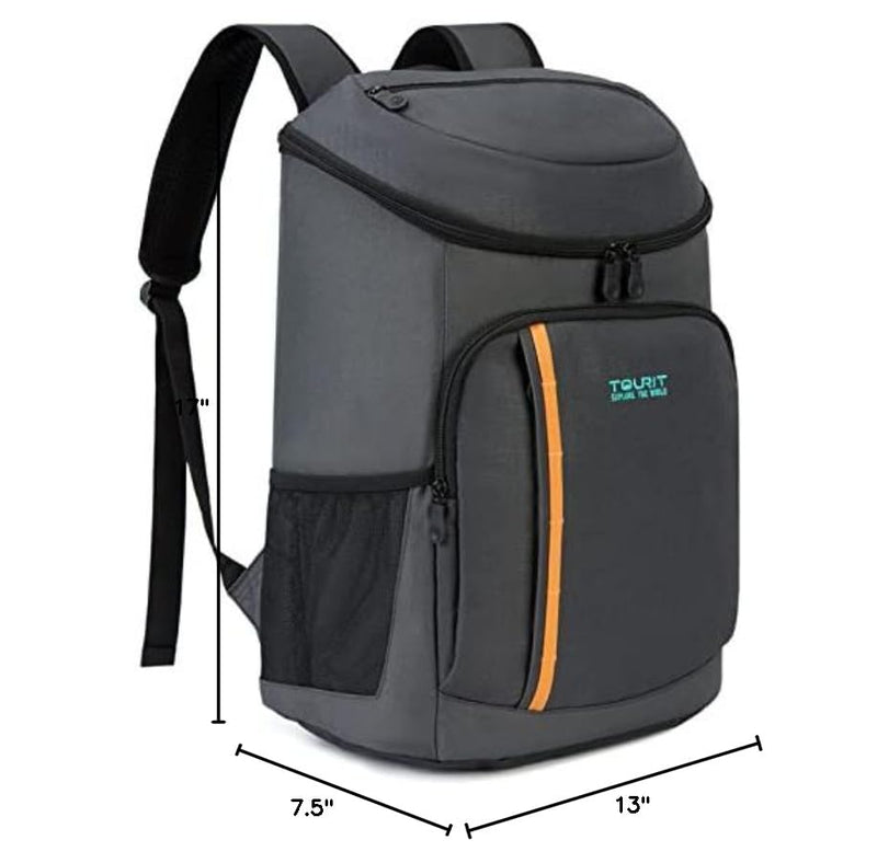 TOURIT Cooler Backpack Insulated 30 Cans, Lightweight Leak Proof Travel Cooler Bag, Soft Waterproof Backpack Cooler for Men Women, Camping Hiking Beach Travel Picnic