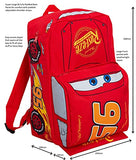 Disney Cars 3D Backpack Kids Lightning McQueen School Nursery Lunch Bag Rucksack, Red 95, One Size