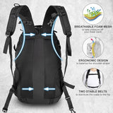 Jueachy Tactical Backpack for Men Women: 30L Military Tactical Assault Bag for Gym Travel Hiking EDC Durable Water-Resistant Molle Pack with USA Patch Laptop Sleeve