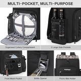 Hulongo Cooler Backpack, 30L Insulated Leakproof Soft Cooler Bag for 52 Cans, Lightweight Backpack for Beach, Picnic, Camping, Hiking, Fishing and Travel(Black)
