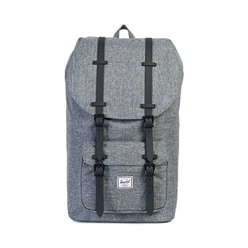 Herschel Little America Laptop Backpack, Raven Crosshatch/Black, Classic 25.0L