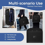 LAZYSEAL Garment Bag for Closet Storage and Travel 43-Inch Waterproof Dustproof Suit Luggage Bag Unisex Clothes Bag Durable 600D Oxford Fabric 2-in-1 Hanging Suit case Coat Bag for Man, Woman