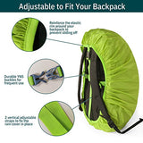 Unigear Backpack Rain Cover Waterproof Rating 5000mm Ultraportable and Durable with 2 Anti-Slip Buckle Strap, Integrated Carry Pouch Design (Green, X-Large)