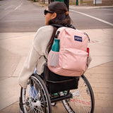 JanSport Central Adaptive Backpack – Wheelchair & Walker Compatible, Tuck-Away Shoulder Straps, Adjustable Backrest Loops & Anchor Straps, Iconic Design, Bad Bows
