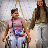 JanSport Central Adaptive Accessory Bag – Wheelchair & Walker Compatible, Versatile Carry Options, Tuck-Away Adjustable Loops, SaniStash Pocket for Easy Access, Cyberspace Galaxy