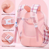 Vivixilan Kawaii Backpack with 22Pcs Accessories Anime Cartoon Anti-Theft Travel Aesthetic New Semester Gifts Bag with Cute Pin
