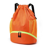 Suaetiai Soccer Bags, Waterproof Drawstring Gym Backpack for Baskestball Rugby Volleyball Yoga, Large Capacity Sports Bag